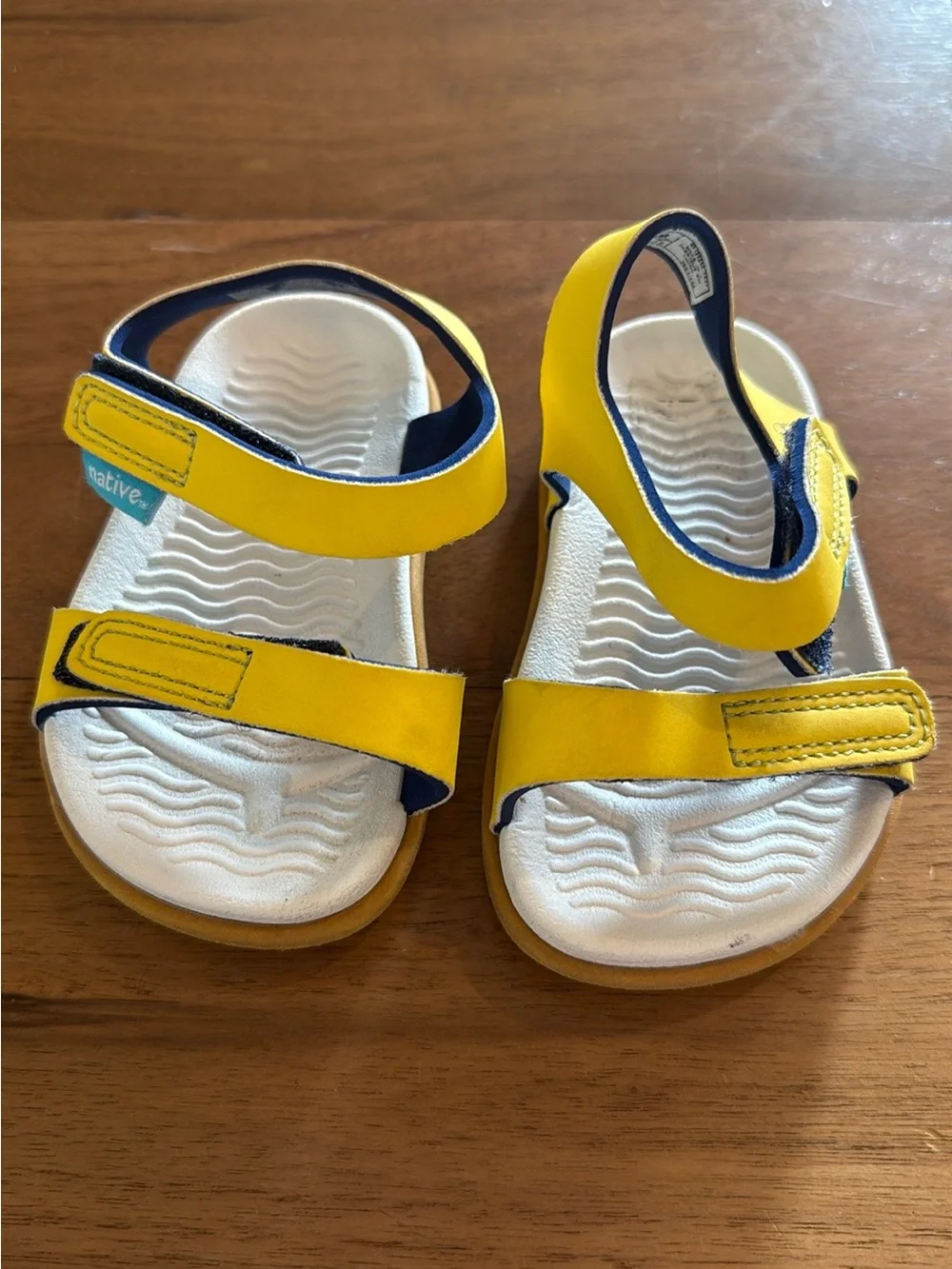 Native Shoes Yellow Kids Sandals size C5 (little kids/toddler)